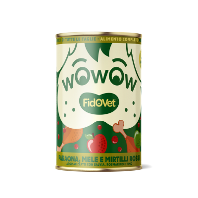 Wowow Guinea Fowl with Apples & Cranberries - Adult - 12 x 400 g