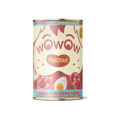 Wowow Pork with Hard Boiled Egg - Puppy 12 x 400g 