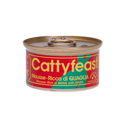 CattyFeast Mousse Rich in Quail & Eggs - Kitten - 24 x 85 g
