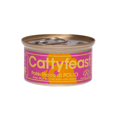 CattyFeast Patè rich in Chicken and Egg - Adult - 24 x 85 g