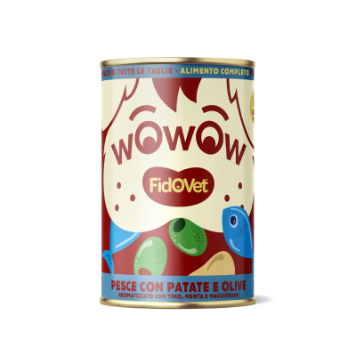 Wowow Fish with Patatoes & Olives - Adult - 12 x 400 g