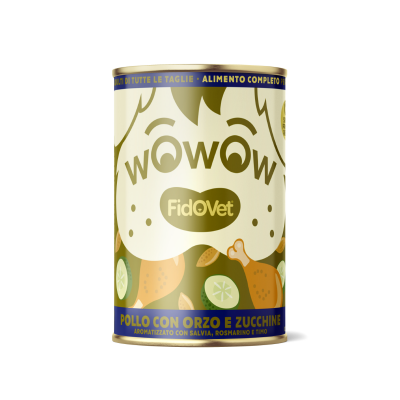 Wowow with Chicken, Barley and Zucchini - Senior- 12 x 400 g