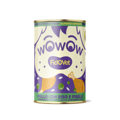 Wowow Chicken with Rice and Peas - Puppy - 12x400 g